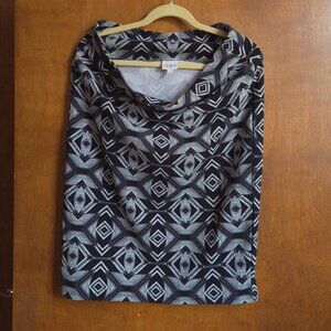 Stretchy, Patterned, Midi/Mini Skirt, Women's 2XL